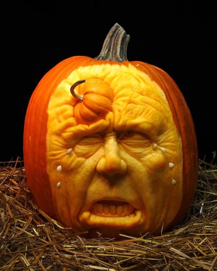 halloween pumpkin carving sculptures aliens villafane studios