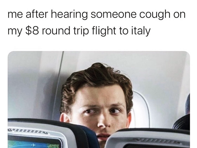 funny flight travel corona virus memes