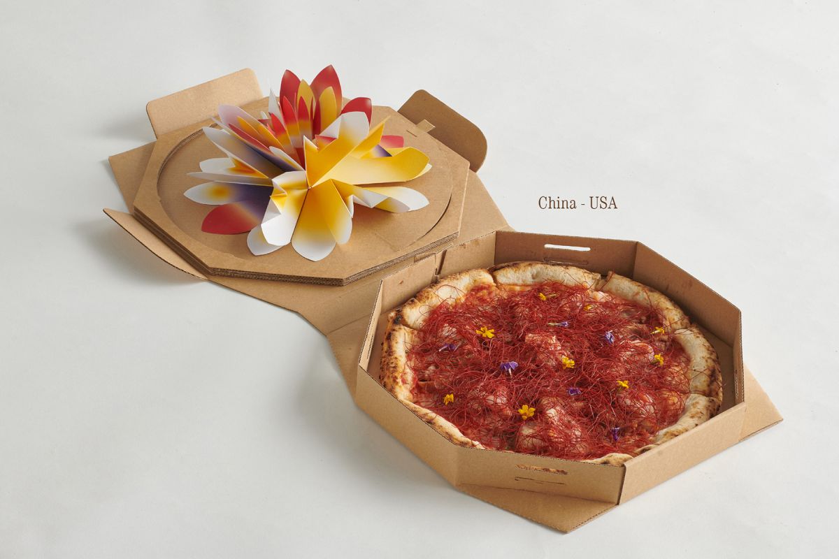 pizza packaging design idea peace pizza4ps