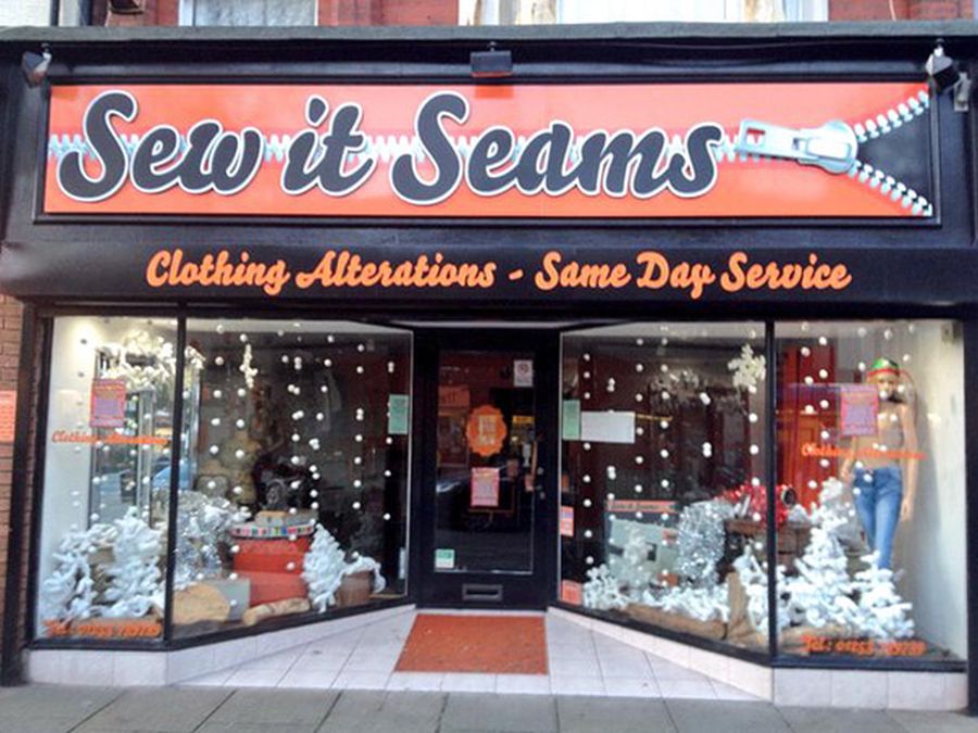 funny british shop names sew it seams